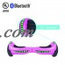 Flash Wheel UL 2272 Certified Hoverboard 6.5" Bluetooth Speaker with LED Light Self Balancing Wheel Electric Scooter - Pink   